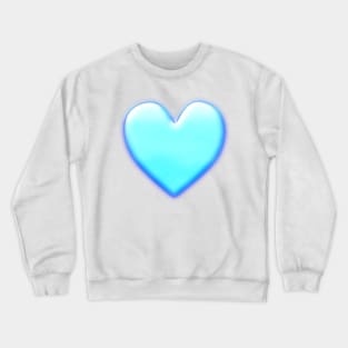 Big Light Blue Heart Crewneck Sweatshirt